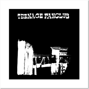 Teenage Fanclub - Black and White Simple Tee Posters and Art